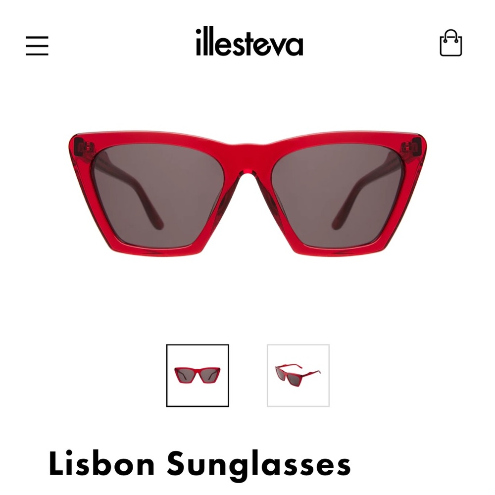 Illesteva red Lisbon sunglasses